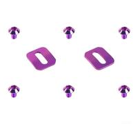 2 pares de tacos de pedal de bicicleta con tornillos de aleación Ti para Time For Xpresso para Xpro para Clic, M5 x 11 mm, placas de repuesto para zapatos de ciclismo de carretera, acabado anodizado