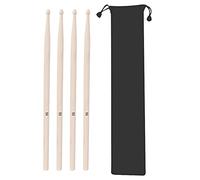 2 pares de tambor 5a Accesorio de instrumentos de arce con bolsa de almacenamiento de haz para música de jazz