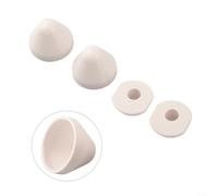 2 pares de tapas de plástico para pernos de suelo de inodoro para ocultar manchas de óxido y mantener un aspecto limpio alrededor de la instalación del inodoro