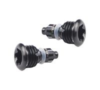 2 pares de tornillos de purga de freno de bicicleta con anillo para Magura MT2 MT4 MT5 MT7 MT8, pernos de aleación de titanio para frenos de disco hidráulicos de bicicleta, negro