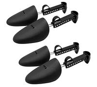 2 pares de zapatos de plástico de longitud ajustable para mujer, estirador de zapatos, soporte para botas, tacones, zapatos deportivos, soporte para mantener la forma, calzado (negro)