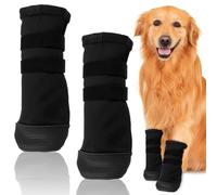 2 pares de zapatos de recuperación de patas para perros, transpirables, suaves, heridas de mascotas que evitan lamer, zapatos para perros para la recuperación para la protección curativa después de