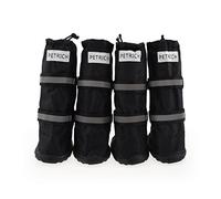2 pares de zapatos para perros, impermeables, reflectantes, botas para perros, para lluvia, nieve, antideslizantes, con cordón ajustable para mascotas, impermeables, botas de nieve, calcetines para