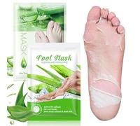 2 Pares Exfoliante Pies,Máscara Pies Peeling, Callos Pies Eliminar y Piel Muerta, Calcetines Hidratantes para Pies, Eliminar Piel Muerta Foot Peeling Mask Hidratante(Aloes)