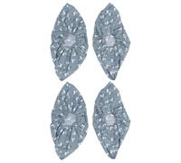 2 Pares Funda Antideslizante para Zapatos de Lino y Dacrón, Verde | Transpirable y Lavable, para Uso Interior en Casa y Limpieza del Suelo