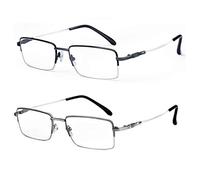 2 Pares Gafas de Lectura Luz Anti-azul,Anti Fatiga Visual,Protección Radiológica,Anteojos para Lectura de Computadora,Lector Ultraligero,para Mujeres Y Hombres (+4.00,2 colour)