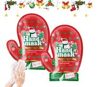 2 pares Guantes de Manoss Hidratantes,Mascarilla Blanqueado Reparador manos,Mascarilla para Manos,Softening Hands Masks,Para Cuidado Revivir la Piel,áspera y agrietada de mujeres y hombres