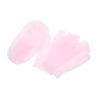 2 Pares Guantes Hidratantes de Gel para Spa de Manos, Silicona Rosa | Calcetines y Guantes para Manos y Pies, Base Panal, Uso Nocturno en Casa, Absorción de Loción
