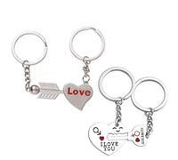 2 pares llaveros personalizados para regalar en pareja, llaveros para parejas, regalos románticos creativos para parejas, Para Novios, Casa, San Valentín y Aniversario