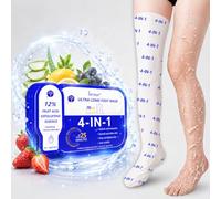 2 pares Máscara Pies Peeling, Calcetines Exfoliantes para Mujer y Hombre, Sección larga Mascarilla Hidratante Pies, Callos Foot Eliminar y Piel Muerta, para Foot Secos