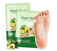 2 Pares Mascarilla Pies Exfoliante, Calcetines Exfoliantes, Foot Peel Mask para Pies Secos Y Agrietados, Calcetines Exfoliantes para Mujer y Hombre, Ayuda a Eliminar Piel Muerta y Durezas,Verde