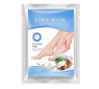 2 Pares Mascarilla Pies Exfoliante de Coco para Pies Secos y Agrietados, Peeling Pies para Eliminar Callos y Piel Muerta, Calcetines Exfoliantes Hidratantes para Mujeres y Hombres