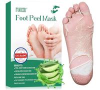 2 Pares Mascarilla Pies Exfoliante, Máscara Pies Peeling, Mujeres y Hombres Quitar Piel Muerta y Callos, Aloes