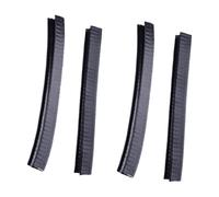 2 Pares Parachoques de Monopatín de Goma Negra Ranura, Protección | Goma de Silicona Gruesa, Resistente al Agua Calor, para Principiantes y Riders de Longboard