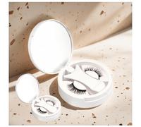 2 pares Pestañas Magneticas Riutilizzabili Con Applicatore, Pestañas Magnéticas Con Aplicador No Necesitan Pegamento Fáciles De Llevar Pestañas De Iman