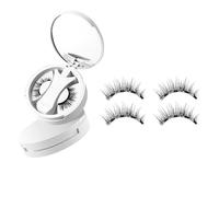 2 pares Pestañas Magneticas Riutilizzabili Con Applicatore, Pestañas Magnéticas Con Aplicador No requiere pegamento, fácil de colocar Pestañas Con Iman
