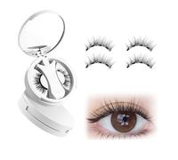 2 pares Pestañas Magneticas Riutilizzabili Con Applicatore, Pestañas Magnéticas No requiere pegamento, fácil de colocar Magnetic Eyelashes