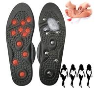 2 Pares Plantillas de Masaje de pies, Plantillas Magnéticas Adelgazantes, Plantillas Acupresión, Plantillas Alivio Dolor, Masaje Shiatsu Alivio del Dolor de Pies Relajación de Pies,S,2 Pairs