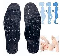 2 Pares plantillas del masaje plantillas magnéticas plantillas adelgazantes almohadillas terapia magnética estimula los puntos de presión acupresión,S,2 Pairs