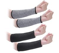 2 Pares Protectores de Antebrazo Resistentes a Cortes Protección de Nivel 5 Mangas Resistentes a Cortes Vendaje de Antebrazo de Punto para Hombres Damas Jardinería Cocina Soldadura Tallado Trabajo