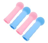 2 Pares Puños de Goma, Antideslizantes y Resistentes | Bicicletas y Patinetes, Ergonomía para Manos Pequeñas, menos Fatiga al Aprender, Colores Vivos