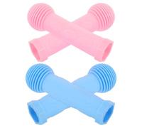 2 Pares Puños de Manillar de Goma Niñas, Resistentes | Uso en Bicicletas Infantiles y Triciclos, para Escuelas y Práctica, Colores Vivos, Agarre Seguro