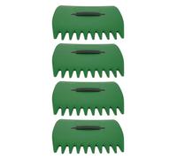 2 Pares Rastrillo Ancho de Jardín de Plástico Ligero para Hojas | Recogedor Manual para Exterior, Cubre Zona, Recoge Residuos y Recortes, Uso en Huerto y Terraza