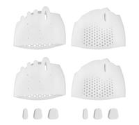 2 Pares Separadores de Dedos de Silicona, Transparentes Suaves y Transpirables Enderezador Dedos Corrector para Hombres Mujeres Toes Superpuestos Curvados