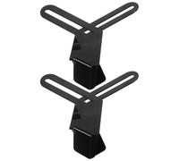 2 Pares Soporte para Amoladora de Banco, Repuesto Metálico Negro | Pieza de Recambio para Pulidora y Esmeriladora de Banco, Montaje Sencillo, Apoyo Estable, Resistente al Desgaste