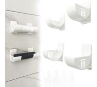2 Pares Soporte para Bolsas de Basura montado en la Pared Dispensadores de Almacenamiento Organizador de Film Transparente para Cocina dispensador de Bolsa de comestibles para Cocina, Baño