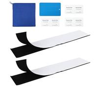 2 Pares Soportes para Matrículas Sin Marco, Portamatriculas Coche Invisible, Autoadhesivos de Nylon Resistente, Instalación Sin Taladro, Impermeables, Compatibles con Todo Tipo de Coches y SUV 50x10cm