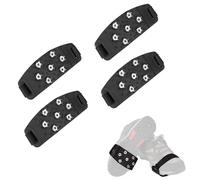 2 Pares Tacos para Hielo, Antideslizantes Clavos para Nieve para Zapatos Botas Clavos para Crampones 7 Puntos Empuñaduras De Nieve para Calzado Caminar Senderismo Montañismo Invierno