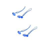 2 Pares tapón para los a prueba de agua ruidiculos natacion ear cuff raincoat earbuds nadadores soga cable de para los tapón de silicona para los Blue POPETPOP