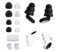 2 Pares Tapones Oidos Ruido Dormir, Tapones Oidos Cancelacion de Ruido de Silicona, Tapones para Dormir Sin Ruido Reutilizables, Earplugs Antironquidos para Estudiar Viajar y Natación