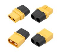 2 Pares Xt60 Xt60h Macho A Hembra Con Carcasa de Cubierta, Conectores de Batería Xt60h, Adaptador de Enchufe Xt60h, Conector de Repuesto Para Rc Lipo Batería Accesorio