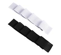 2 Partes De Bandas De Cofres, Correas De Estabilidad De Los Senos, Bandas De Pecho Para Mujeres, Ligamentos De Compresión De Senos, Sujetador Deportivo Ajustable (Negro, Blanco).