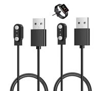 2 Pas Cargador Reloj Inteligente Cargador Smartwatch 2Pin 4mm Cargadors Magnético Universal para Relojes Inteligente con Espacio de 4mm Entre Pines y Dispositivos de Carga Magnética-Carga Rápida