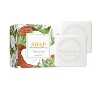 2 Pastillas de Coco Jabón Natural con Aceites Esenciales, Limpieza Profunda y Purificante para la Ducha o el Baño, Apto para Uso Diario y que Proporciona una Sensación Fresca y Relajada