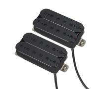 2 pastillas Humbucker Alnico 5 for guitarra eléctrica, juego de mástil y puente, color negro, for accesorios de guitarra.