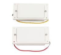 2 Pastillas Humbucker de Doble Bobina, Repuesto de Pastilla de Guitarra Elctrica Cerrada Compatible con Guitarra Elctrica LesPaul (WHITE