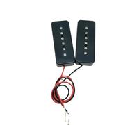2 Pastillas Para Puente De Mástil De Guitarra Eléctrica Espaciado Entre Polos De 50 Mm/52 Mm Para Accesorios De Guitarra Eléctrica(Black)