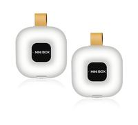 2 pastilleros pequeños, pastilleros portátiles para bolsillo de bolso, organizador de medicamentos blanco para viajes (blanco)