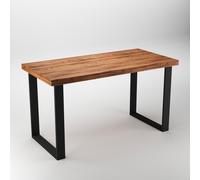 2 pata para mesa square de acero color negro altura 72 cm