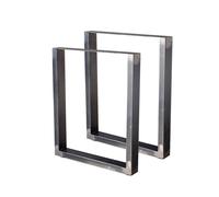 2 PATAS DE MESA DE ACERO BARNIZADO RECTANGULARES 60x72CM PATAS DE MUEBLES, PA...