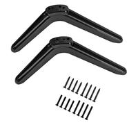 2 patas de repuesto para soporte de TV, patas universales para soporte de TV con tornillos, para televisores compatibles con ROKU TV, puerto ajustable, material ABS, ahorro de espacio, fácil de
