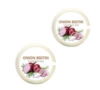 2 Pc Champú Sólido De Cebolla Y Biotina, Champú Sólido De Cebolla Y Romero, Nutritivo Para La Limpieza Profunda E Hidratación, Para El Crecimiento Del Cabello, Para Usar En La Ducha En Casa De Viaje.