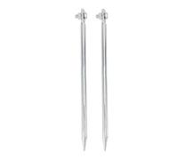 2 PC Varilla Molida Portátil Pin de Conexión a Tierra de Hierro Plateado de Cobre, 12x300 Mm, Cercas Eléctricas, Antenas con Estacas de Tierra, para la Ingeniería Al Aire Libre