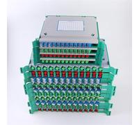 2 Pcs 21 Points FC/APC12 Core Integrated Tray Junction Box ODF Tray Optical Fiber Distribution Frame Tray
