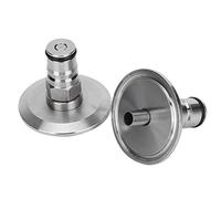 2 PCS 304 Lock de Acero Inoxidable Post Keg Keg Adaptador de Preparación de Barril de Preparación Accesorio de Accesorios de Preparación, Material Premium, Buena Junta de Sellado, sin Soldadura,