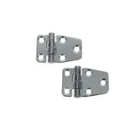 2 pcs 37x57mm Marine Stamped Hinges, Heavy-Duty, 304 Stainless Steel Corrosion-Resistant Marine Hinges for Exterior Use on Yacht Cabinets and Storage Units